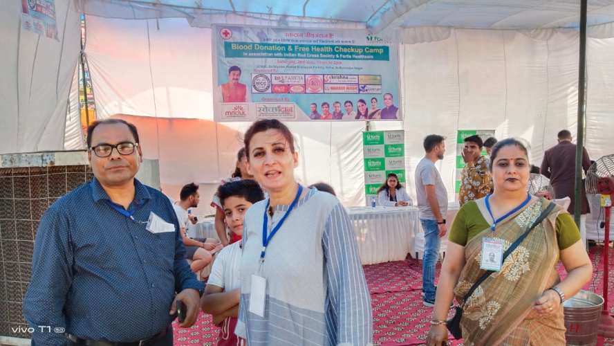 Health and Blood Donation Camp